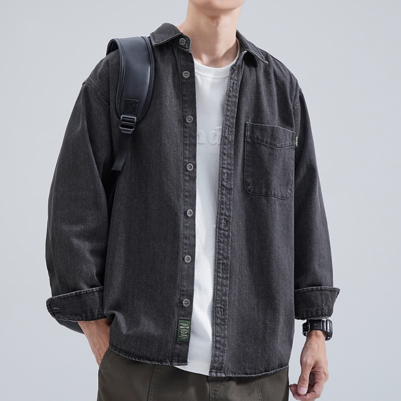 Winter Clothing Pk - Denim Shirt Men's Long Sleeve 2025