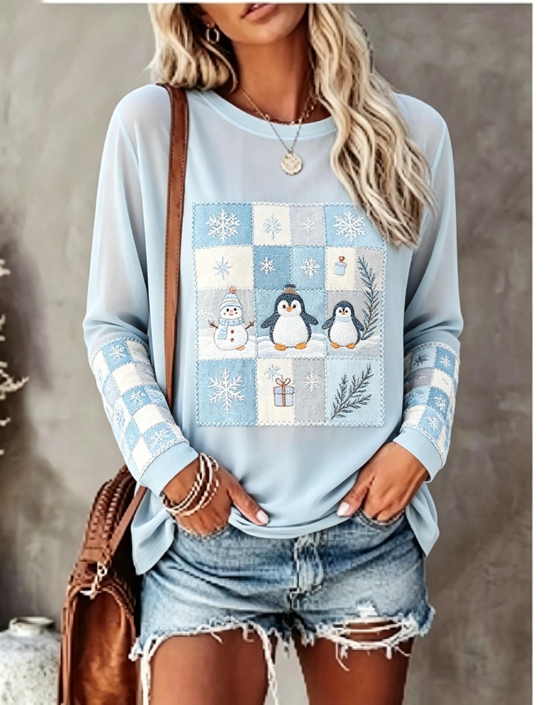 Winter Clothing For Women - Women Long Sleeve T Shirt Fox