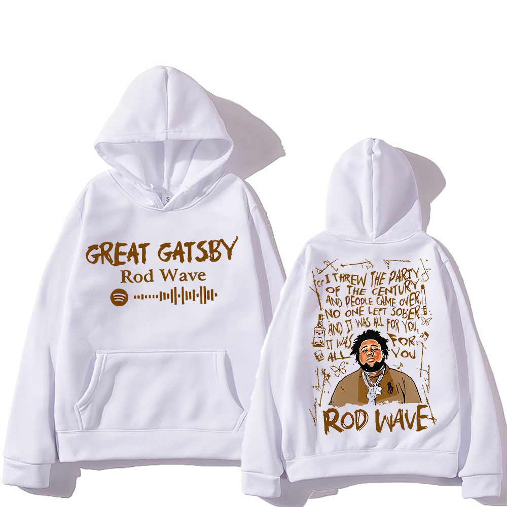 Rod Wave Graphic Printing Hood - огляд і ціна Winter Clothing Drawing