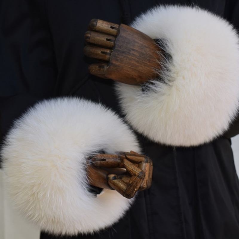 Fox Fur Cuffs For Women Whole  - огляд і ціна Winter Clothing Pk