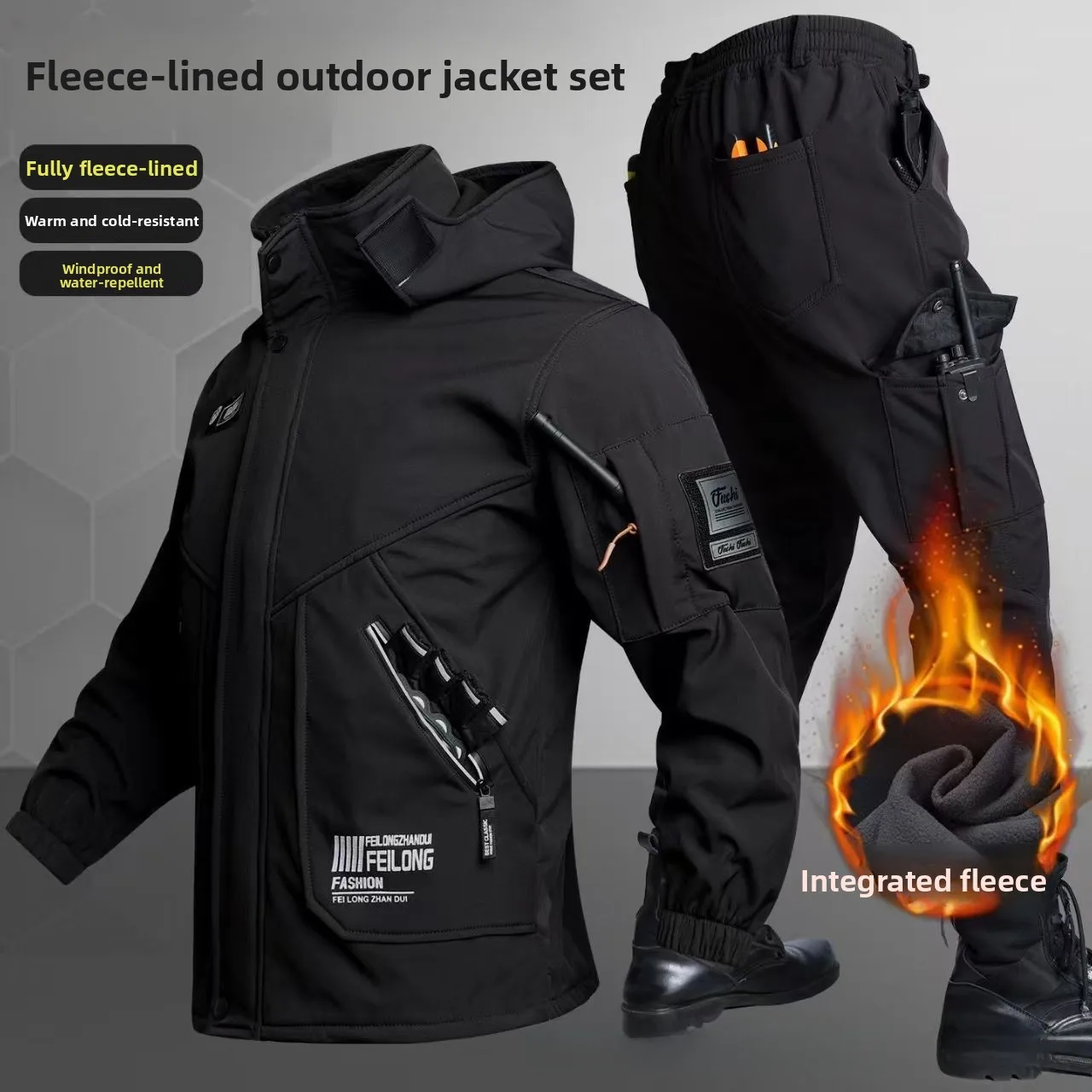 Thickened Fleece Autumn Winter - огляд і ціна Winter Clothing Pk