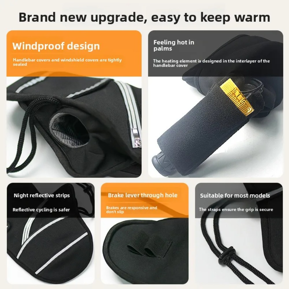 Motorcycle Handlebar Covers Wi - огляд і ціна Heated Gloves Electric