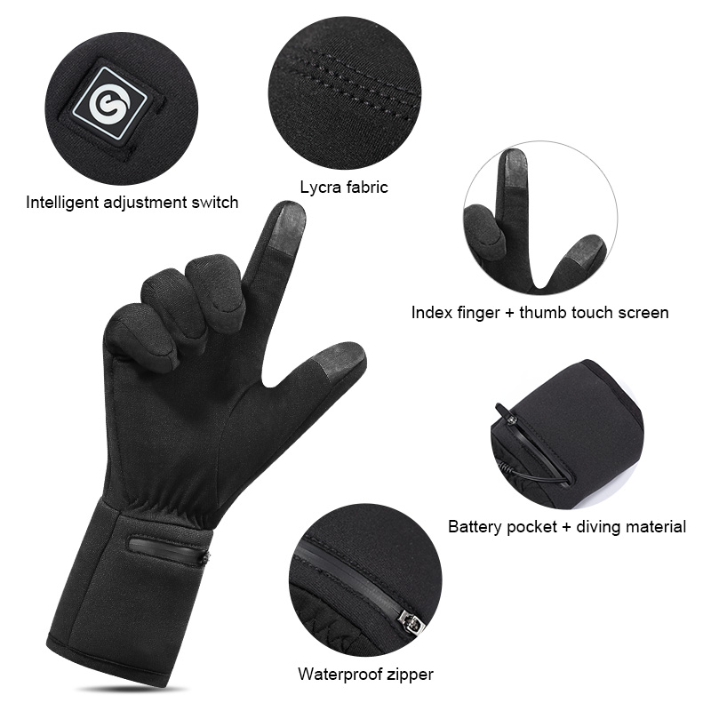 Rechargeable Electric Liner He - огляд і ціна Heated Gloves Electric